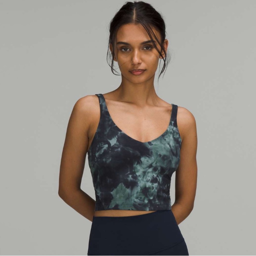 Lululemon Align Tank Top Diamond Dye Silver Blue Tidewater Teal Graphite Grey 2